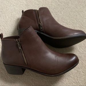 Brown booties